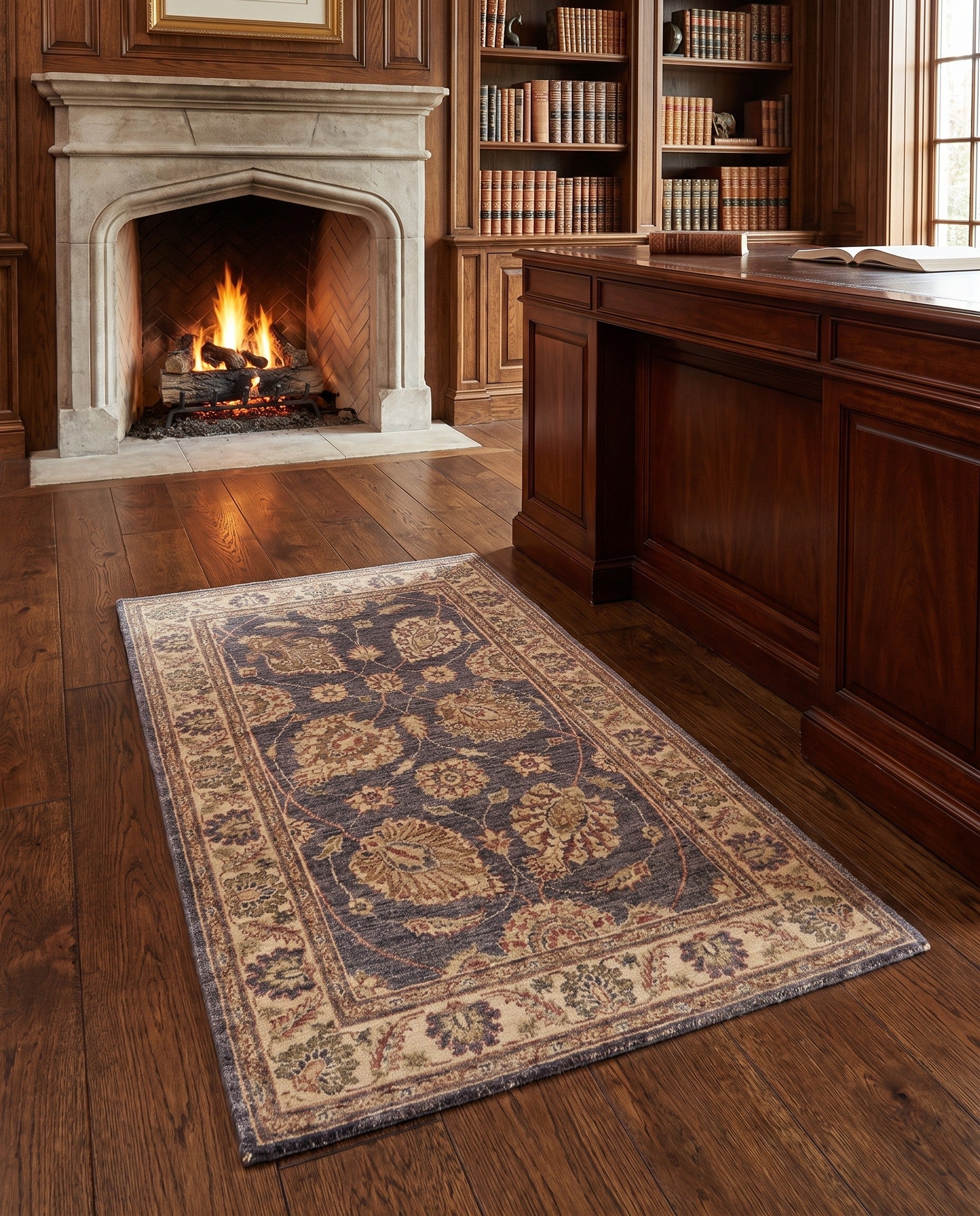 3' 1 x 5' Hand Knotted Ziegler Rug