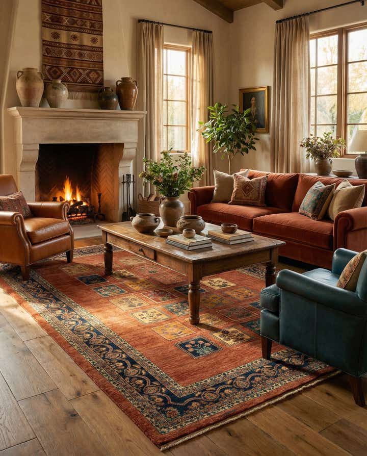 5' 10 x 7' 10 Luribaft Wool Rug