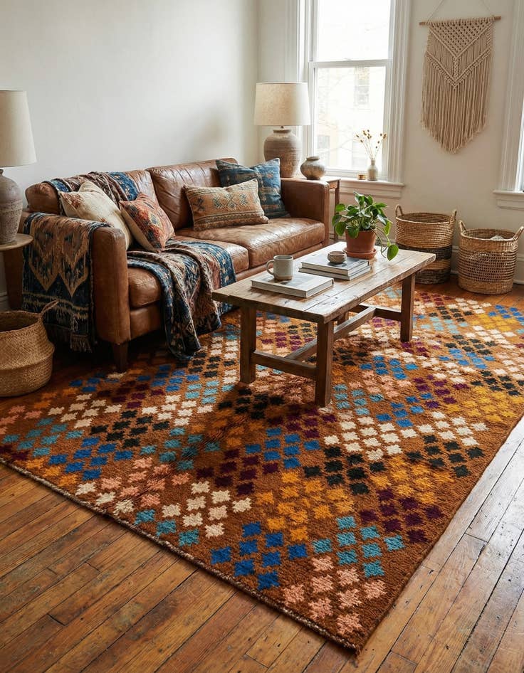 Detail image of  3' 9 x 5' 9  Hand Knotted Balouch Wool Rug