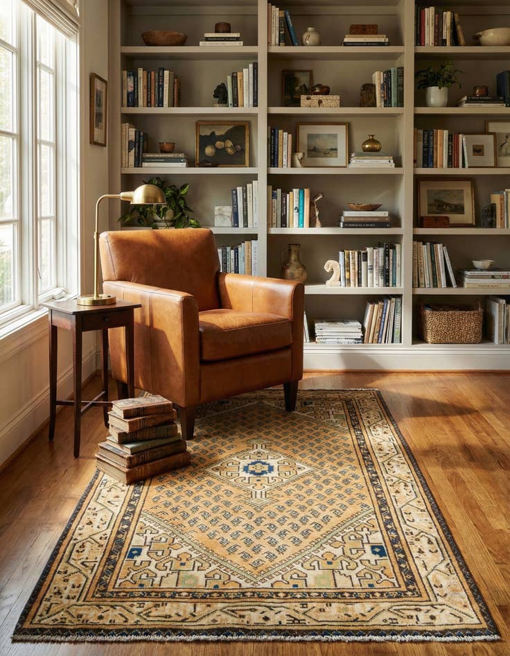 Detail image of 3' 3 x 5' 2 Hamedan Rug