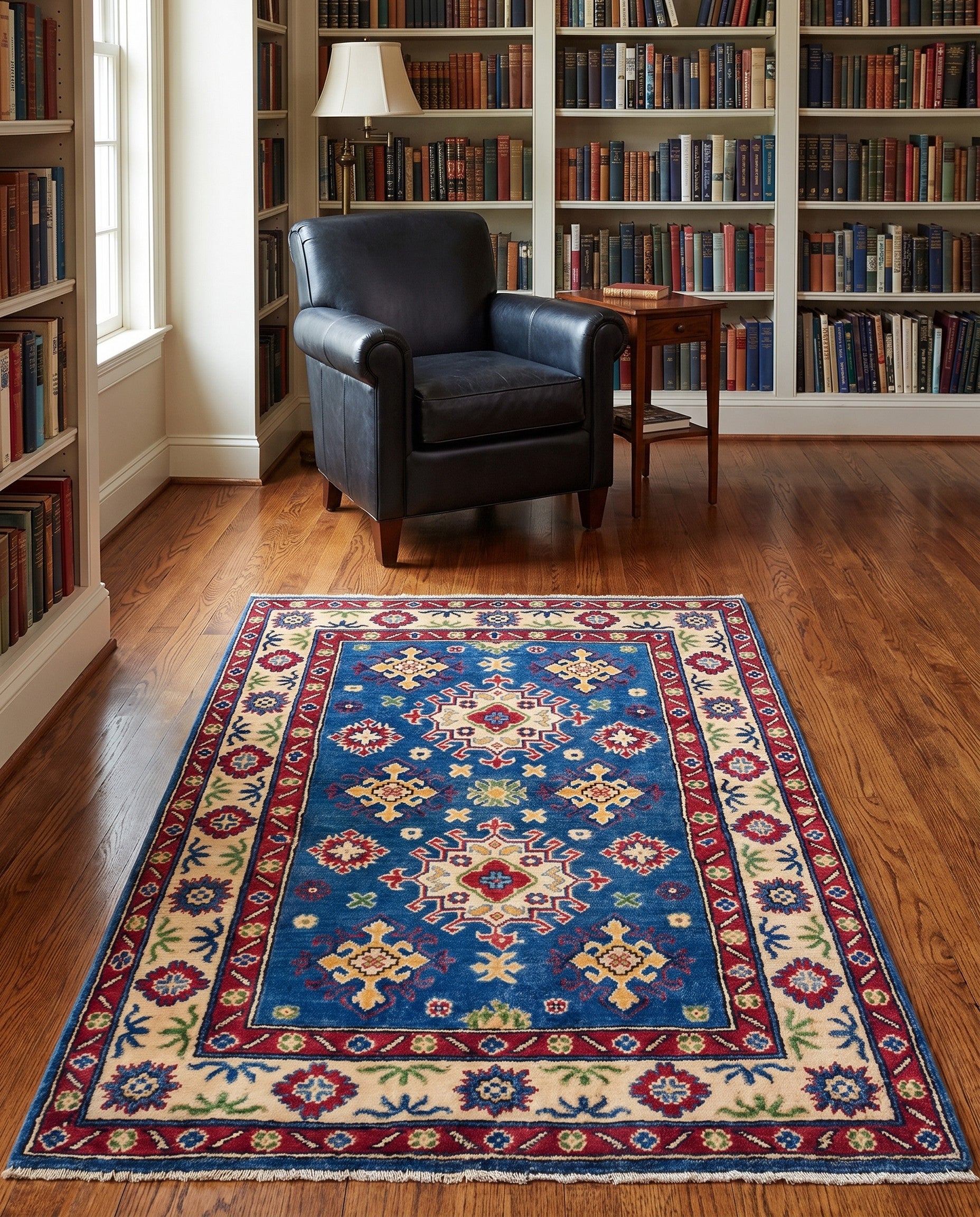 3' 4 x 5' 3 Hand Knotted Kazak Rug