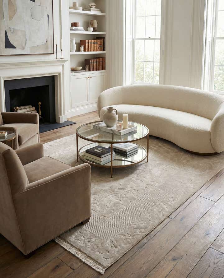 6' 11 x 9' 5 Hand Knotted Darya Wool Rug