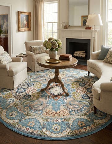 10' x 10' Nain Design Round Rug