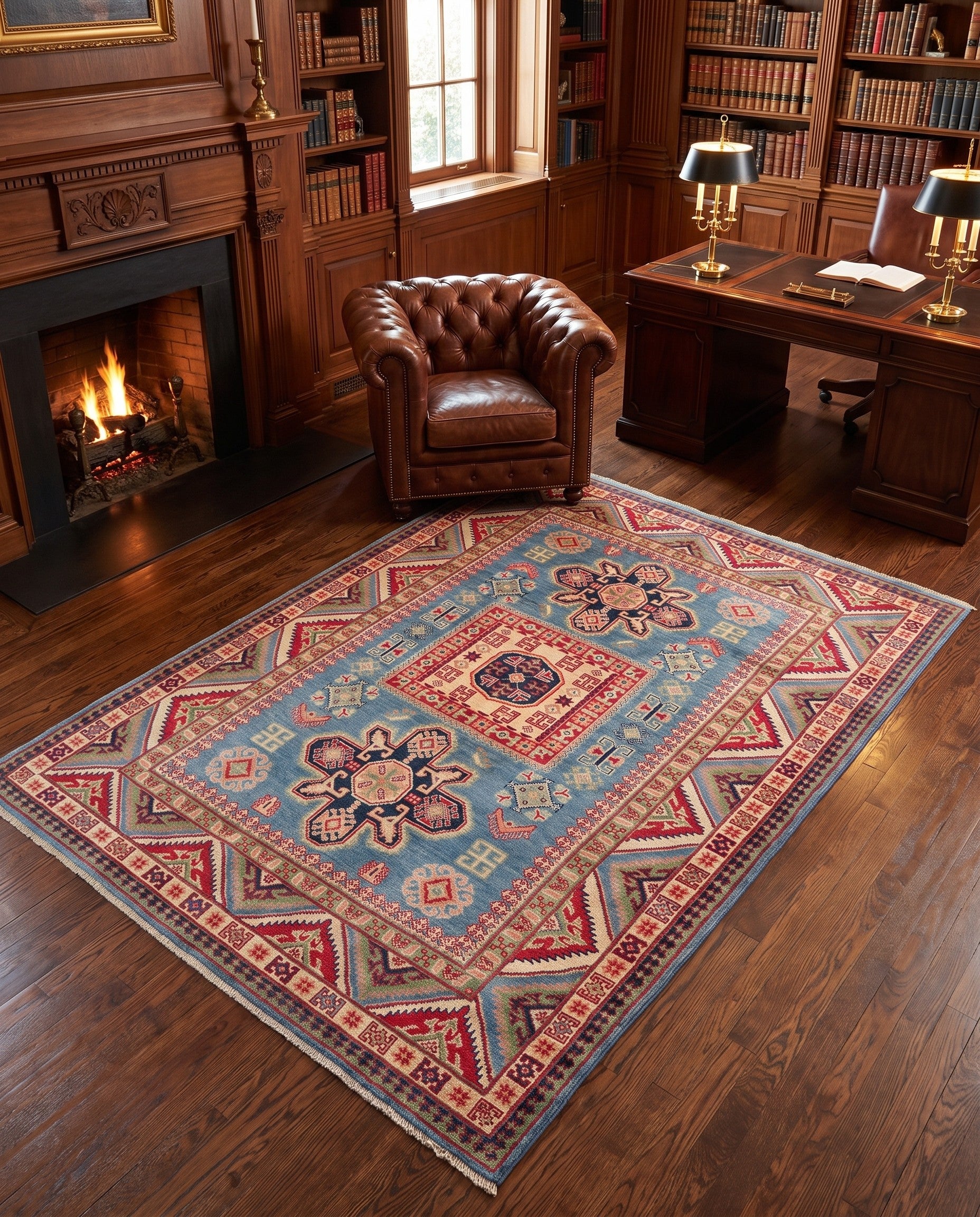 150cm x 200cm Hand Knotted Kazak Rug
