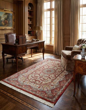 3' 4 x 5' Ghom Silk Rug
