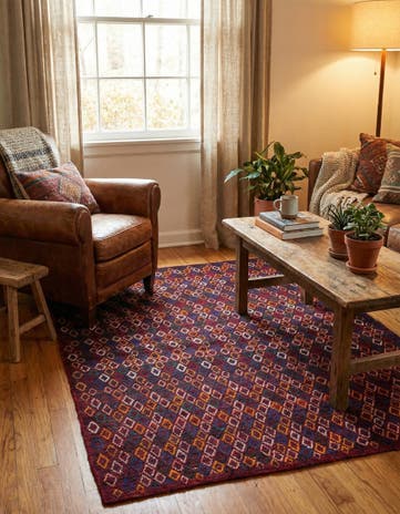 5' 4 x 6' 5 Hand Knotted Balouch Wool Rug