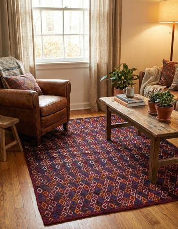 5' 4 x 6' 5 Hand Knotted Balouch Wool Rug