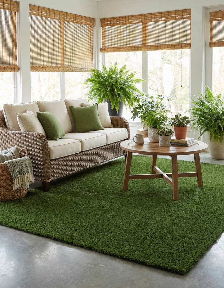 7' 10 x 11' Easy-Clean Grass Indoor / Outdoor ...