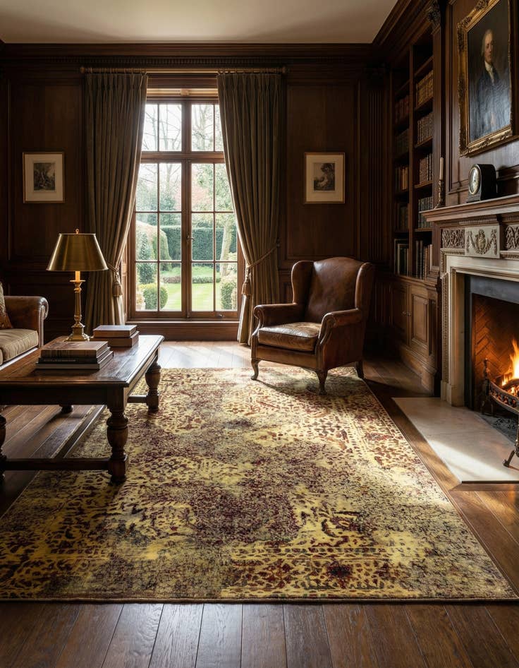 Detail image of 6' 5 x 8' 10 Vintage Royal Wool Rug