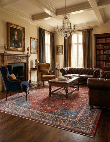 8' 2 x 11' 4 Sarouk Wool Rug