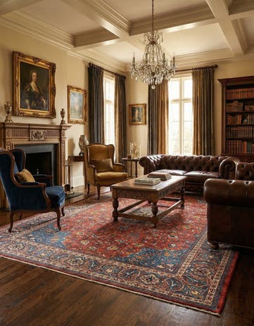 8' 2 x 11' 4 Sarouk Wool Rug
