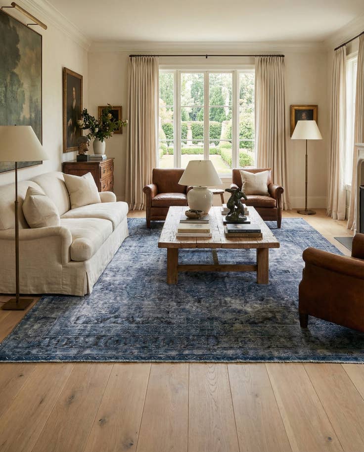 Detail image of 9' 5 x 12' 5 Hand Knotted Ultra Vintage Persian Wool Rug