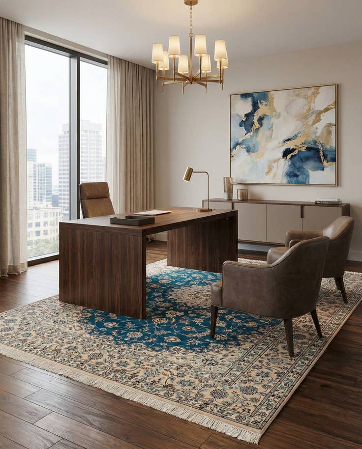 Detail image of 6' 9 x 10' 3 Nain Rug