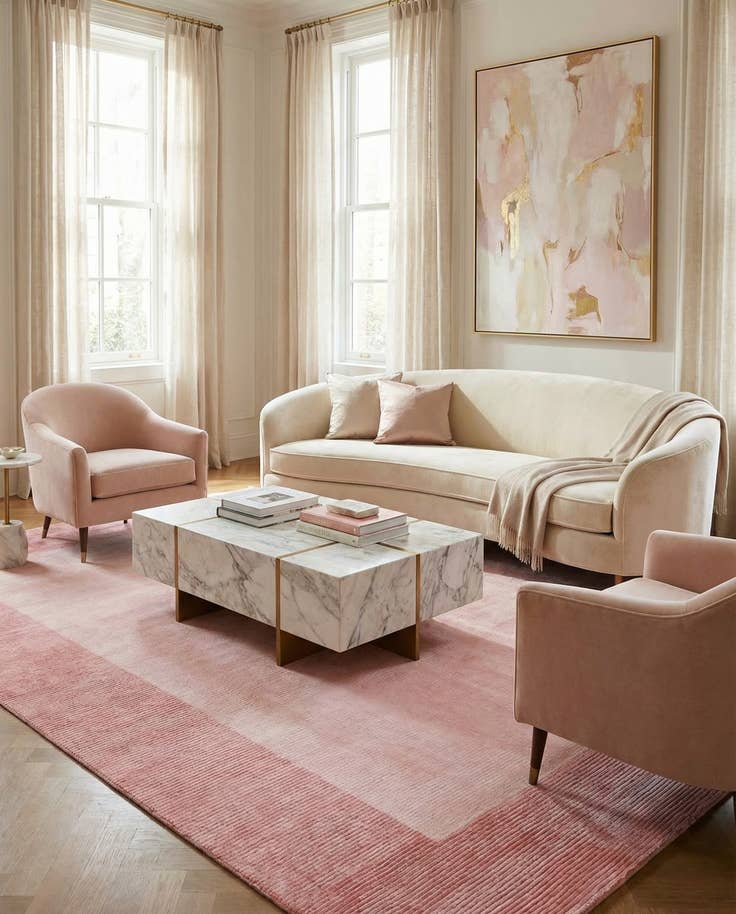 Detail image of 8' 1 x 11' 3 Hand Knotted Darya Wool Rug