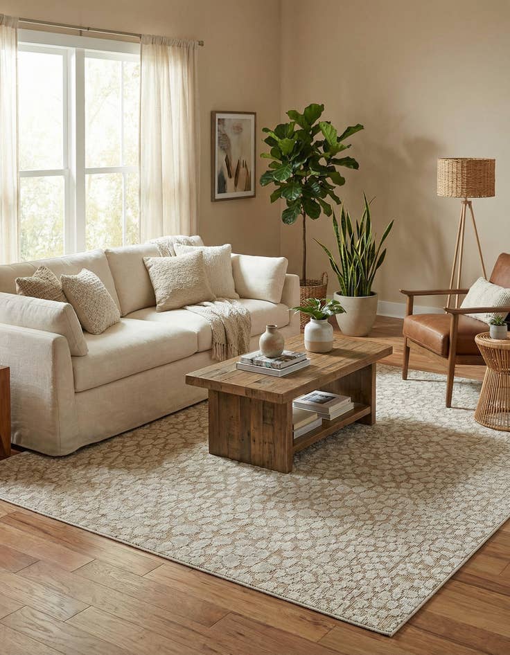 Detail image of 7' 10 x 10'  Washable Safari Indoor / Outdoor Rug