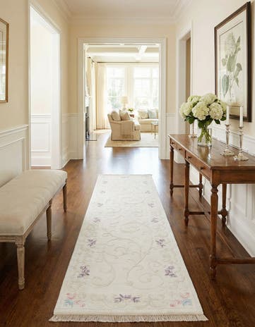 2' 7 x 9' 9 Hand Knotted Darya Wool Runner Rug