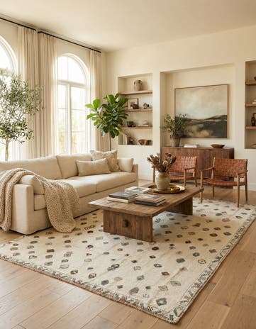 5' 10 x 8' Hand Knotted Darya Wool Rug