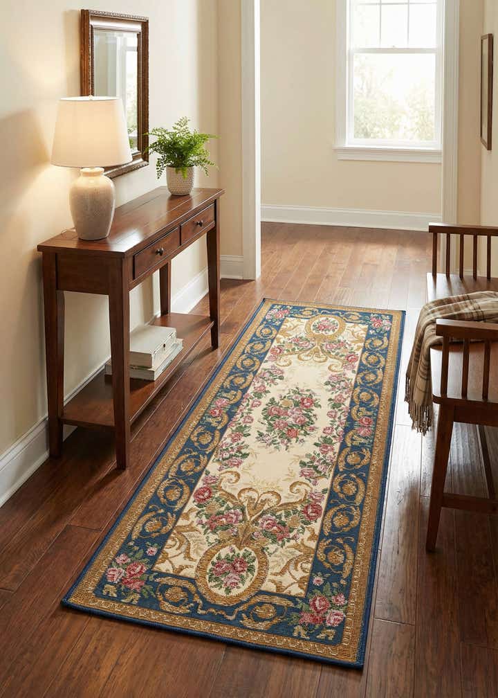 2' x 5' Easy-Clean Traditional Indoor / Outdoor Runner Rug