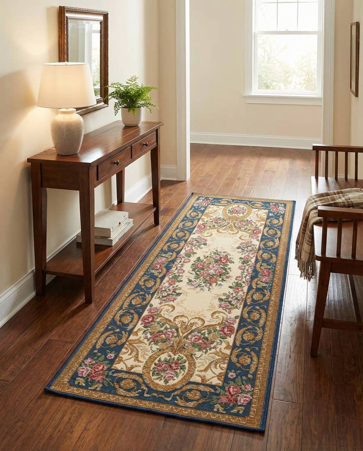 Detail image of 2' x 5' Easy-Clean Traditional Indoor / Outdoor Runner Rug