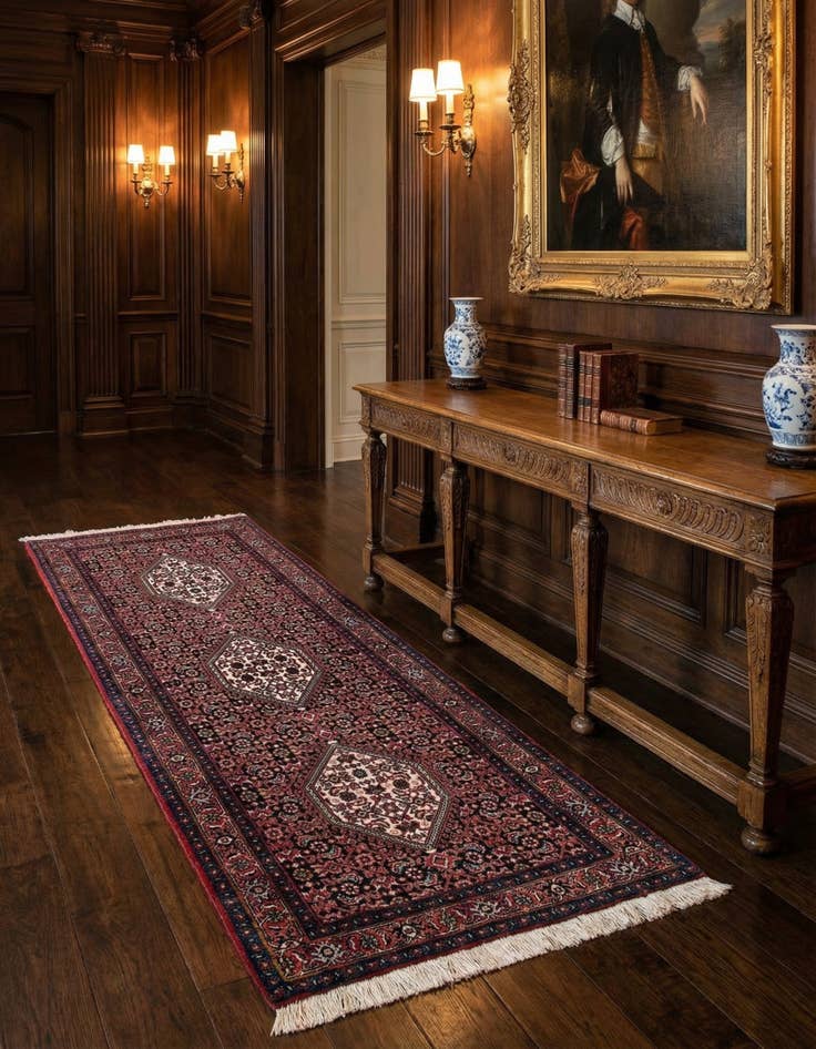 Detail image of 2' 1 x 5' 1 Bidjar Runner Rug