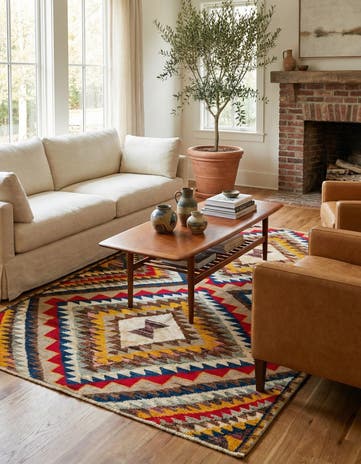 5' 4 x 8' Hand Knotted Darya Rug