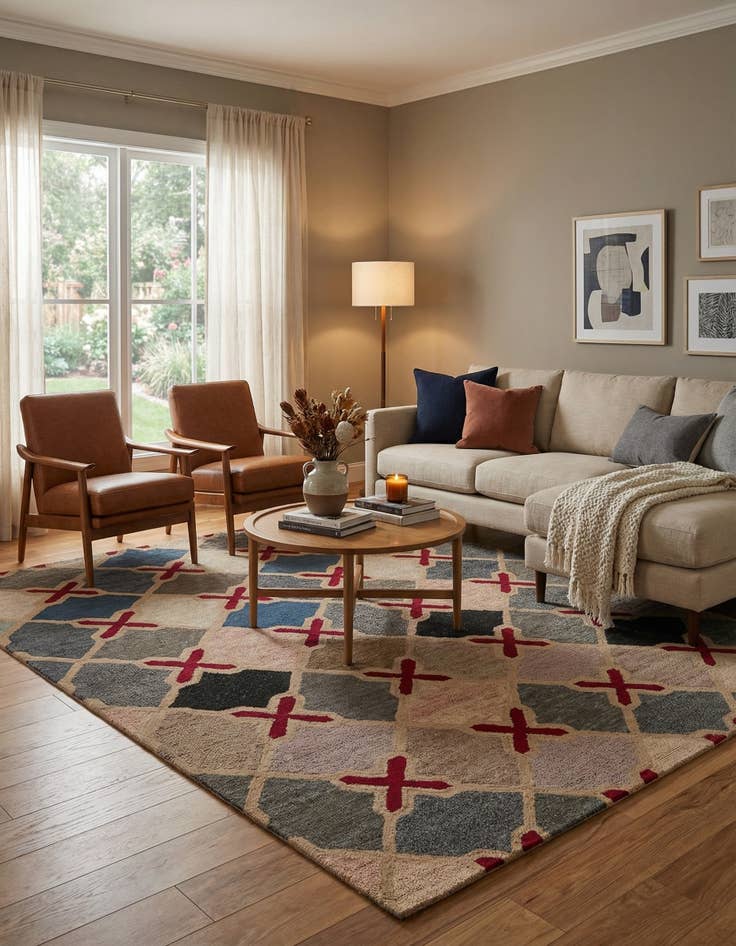 Detail image of 8' 1 x 10' 1 Luna Wool Rug