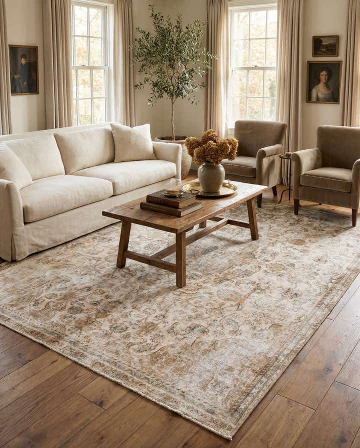 7' 1 x 10' 7 Hand Knotted Ultra Vintage Persian Wool Rug