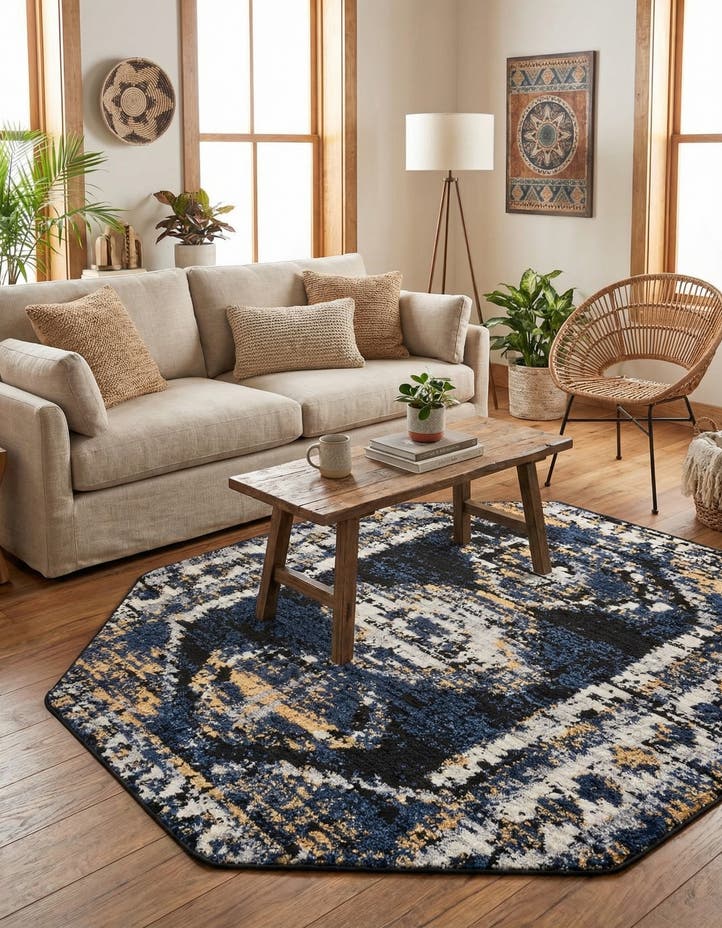 5' 3 x 5' 3 Tagine Octagon Rug