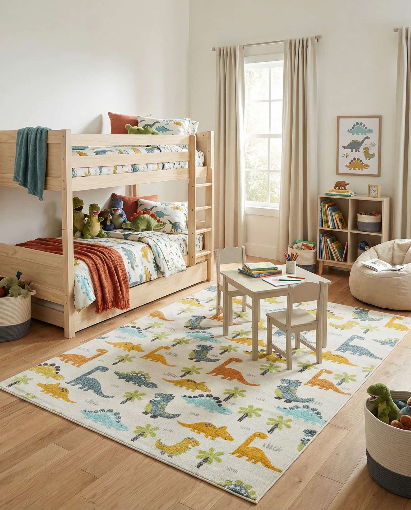 7' 10 x 10' Dinosaur Whimsy Kids Rug