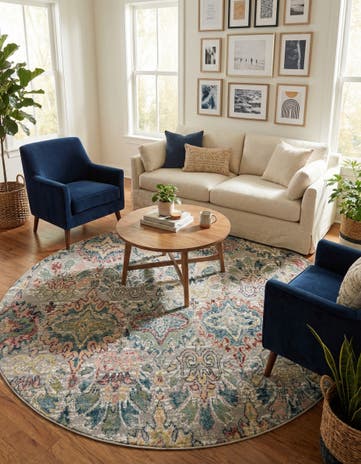 10' 2 x 10' 2 Charleston Round Rug