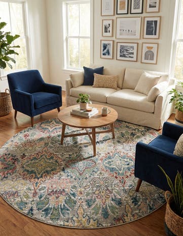 10' 2 x 10' 2 Charleston Round Rug
