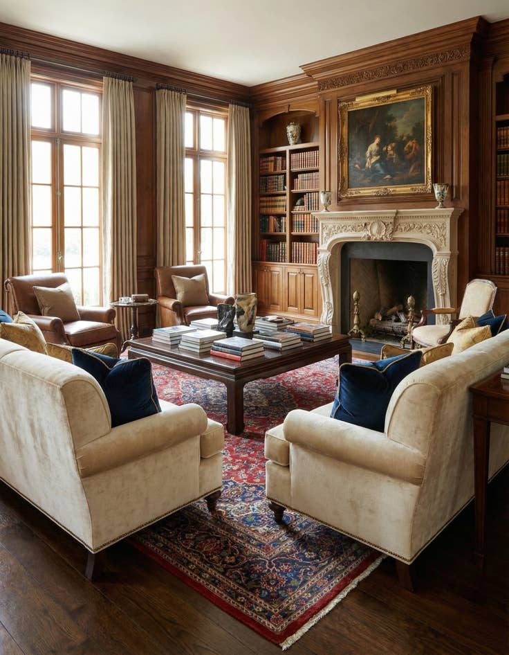 Detail image of 9' 8 x 13'  Hand Knotted Mashad Persian Wool Rug