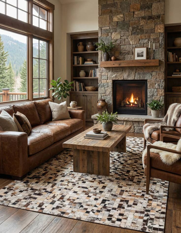 Detail image of  5' x 8' Cowhide Rug