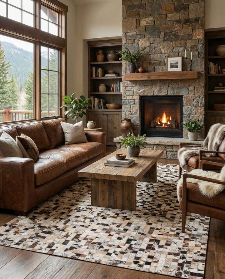 5' x 8' Cowhide Rug
