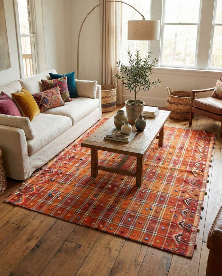 4' 9 x 5' 8 Jajim Square Rug