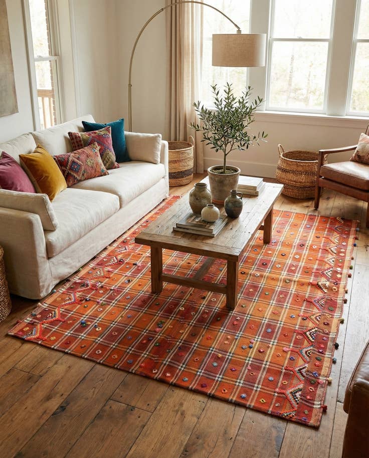 Detail image of 4' 9 x 5' 8 Jajim Square Rug