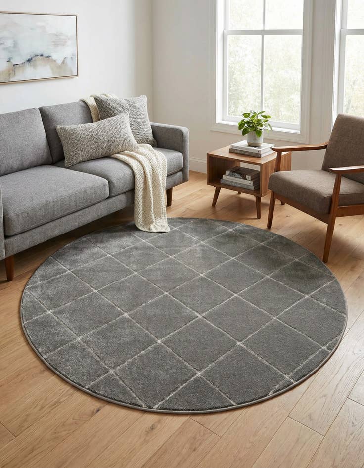 Detail image of 6' x 6' Vogue Geo Round Rug