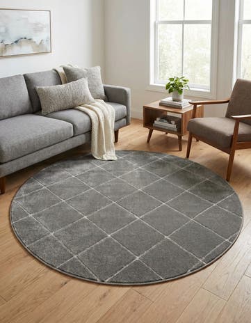 6' x 6' Vogue Geo Round Rug