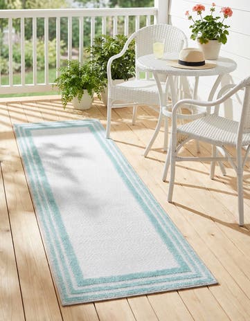 2' x 6' Easy-Clean Aruba Indoor / Outdoor Runner Rug