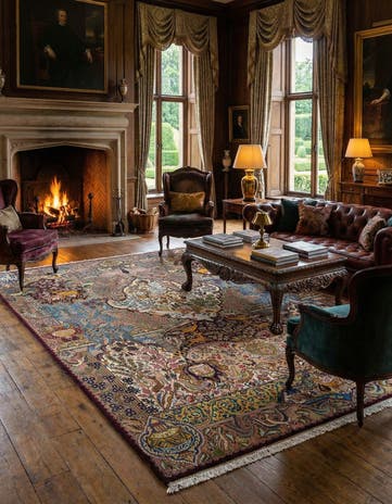 9' 10 x 12' 9 Kashmar Wool Rug