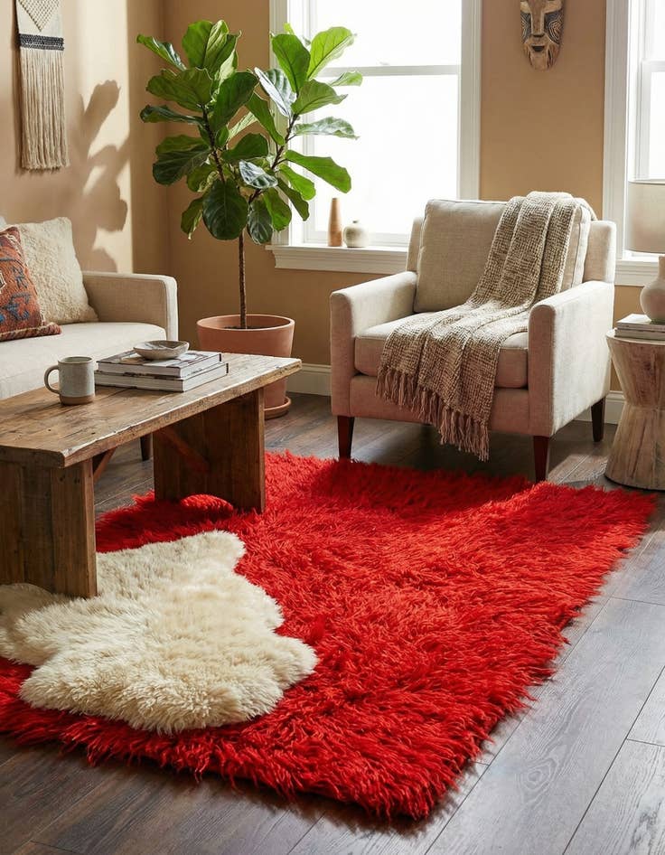 Detail image of  2' 2 x 3' 8  Hand Knotted Moroccan Wool Runner Rug