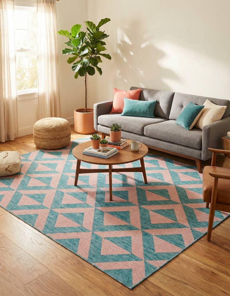 Detail image of 6' x 9'  Washable Jill Zarin Napa Indoor / Outdoor Rug