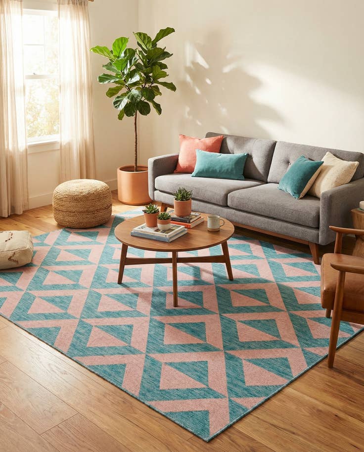 Detail image of 6' x 9' Easy-Clean Jill Zarin Napa Indoor / Outdoor Rug