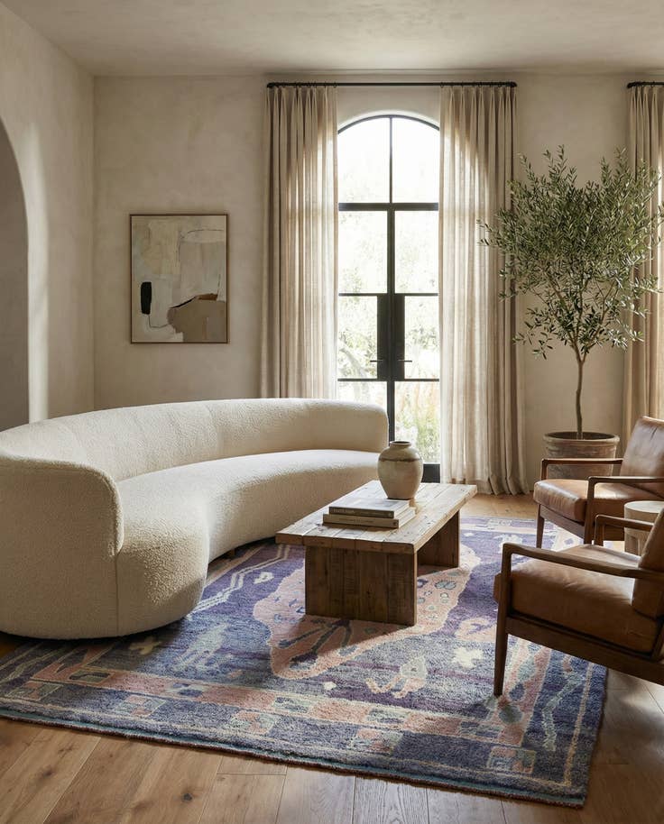 Detail image of 8' 5 x 12' 6 Hand Knotted Moroccan Wool Rug