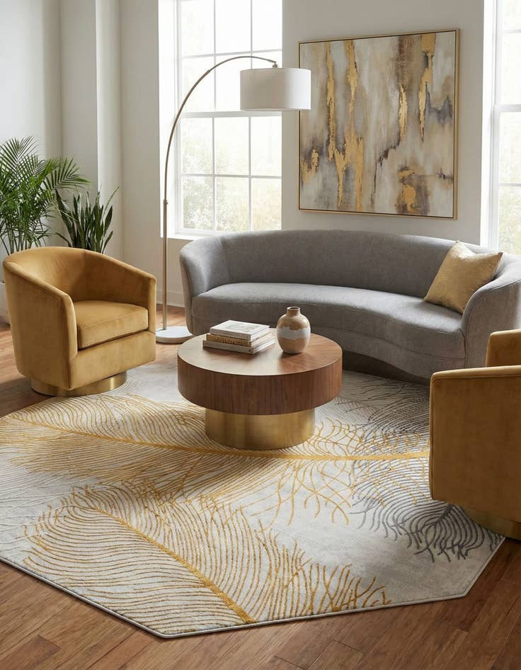 Detail image of 7' 10 x 7' 10 Finsbury Octagon Rug