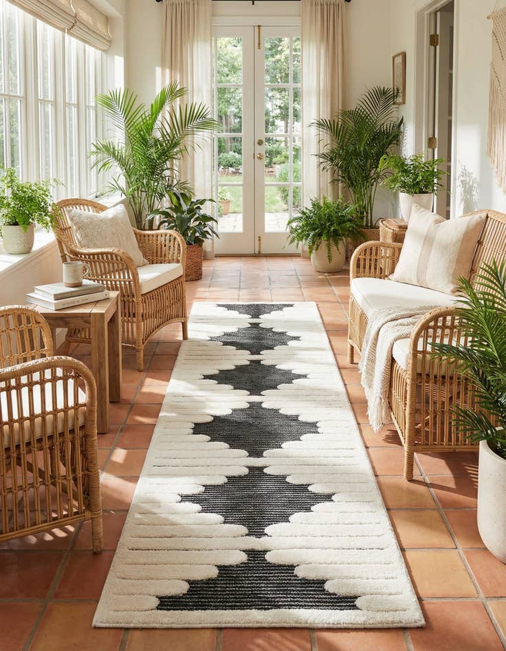 Detail image of 2' 7 x 10' Prismatic Runner Rug