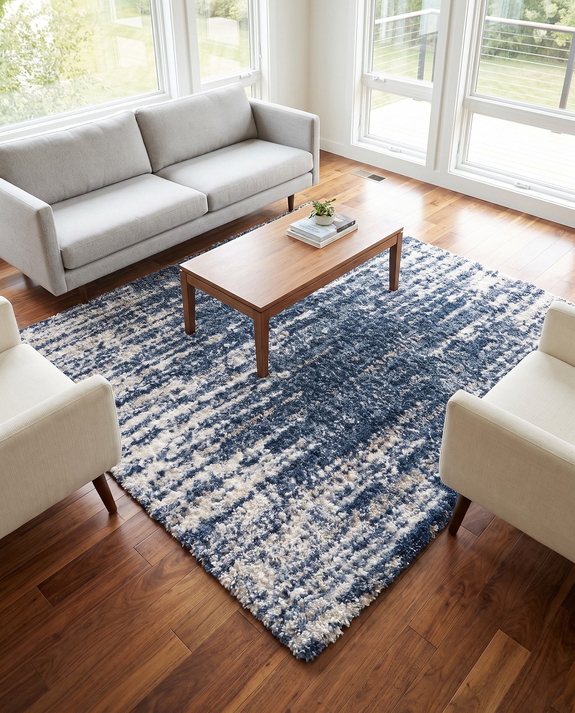 215cm x 215cm Serenity Shag Square Rug