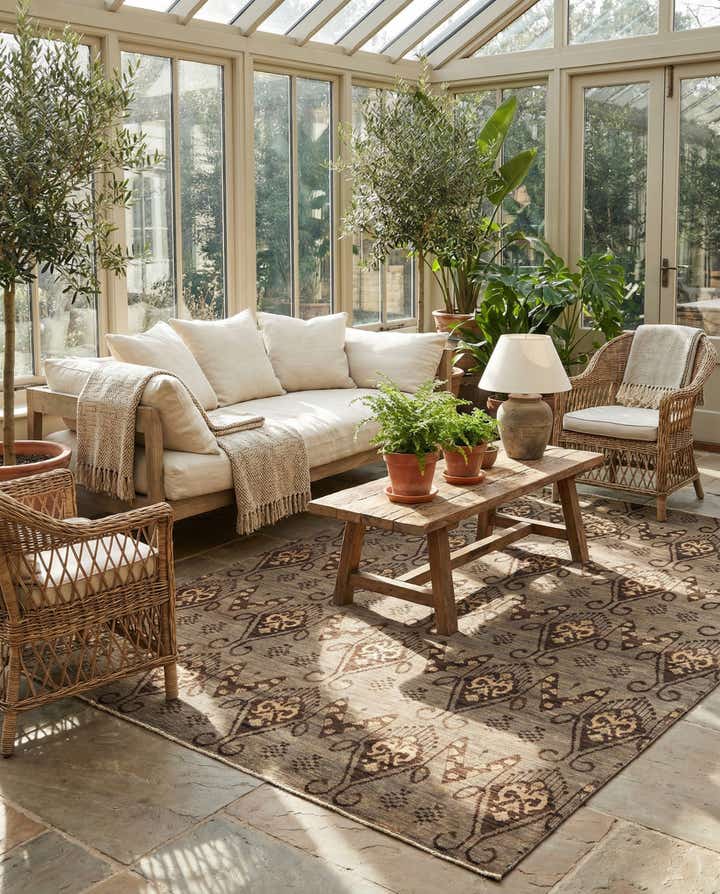 6' 8 x 9' 7 Hand Knotted Modern Ziegler Rug