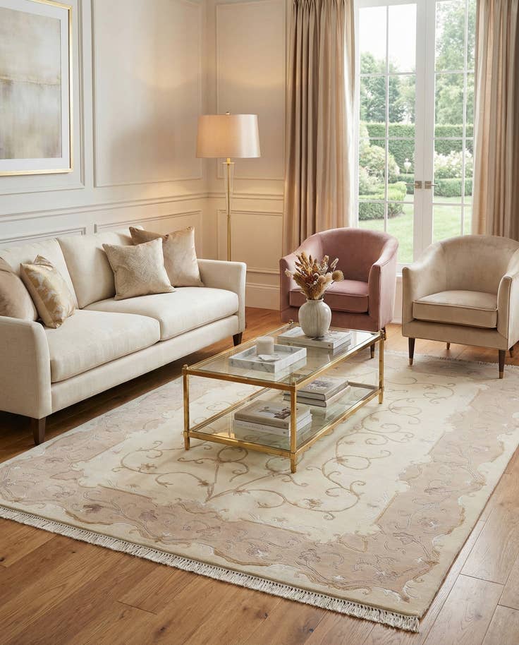 Detail image of 5' 7 x 7' 9 Hand Knotted Darya Wool Rug