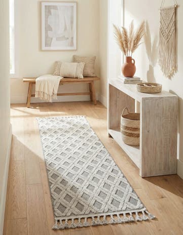Charcoal Arlo Runner Rug